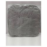 FACTORY SEALED - TTCEOR Chair Cushions for Dining Chairs with Ties and Anti-Slip Backing - 17x16 Inch Chair Pads, Grey (Set of 1)