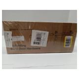 FACTORY SEALED - ZEKOO Bifold Barn Door Hardware: 48 inch Bi-fold Sliding Barn Door Hardware Track Kit for 44 Closet Doors - Easy Assembly Smoothly Quietly I Shape Side Mount and Top Mount Slide Rolle