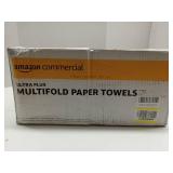FACTORY SEALED - AmazonCommercial Ultra Plus Multifold Paper Towels, 150 Towels per Pack, 16 Packs