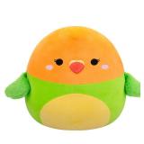 APPEARS NEW - Squishmallows Original 14-Inch Plath Green and Orange Lovebird - Official Jazwares Plush (Large)