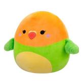APPEARS NEW - Squishmallows Original 14-Inch Plath Green and Orange Lovebird - Official Jazwares Plush (Large)