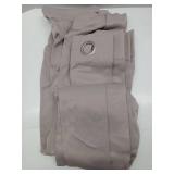 APPEARS NEW - Sun Zero Easton Extra-Wide Blackout Grommet Sliding Patio Door Curtain Panel (natural tone)
