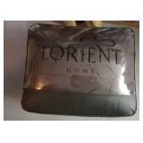 APPEARS NEW - Lorient Home 5 Piece Pintuck King Comforter Set, Chocolate