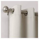 APPEARS NEW - Sun Zero Easton Energy Saving Blackout Grommet Curtain Panel, 40 x 63", Pearl