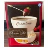 Williams-Sonoma Porcelain Chocolate Fondue Set *appears used* *one tealight missing* GS80