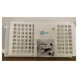 3-Tier White Collapsible Storage Shelf 10.9 x 12.5 x 5.4 inches