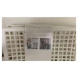 3-Tier White Collapsible Storage Shelf 10.9 x 12.5 x 5.4 inches