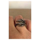 Alloy metal Ring Set of 3 adjustable size