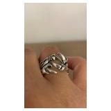 Alloy metal Ring Set of 3 adjustable size