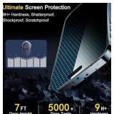 Ferilinso 4 Pack Screen Protector for iPhone 15 Pro with Camera Lens | Tempered Glass | Phone Case Friendly | Ultra Accessories | 4 Pack Camera Lens Protector (Lot of 5) (DP60)