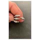Allow metal claw rings set of 2 adjustable size