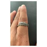 Alloy metal octopus rings set of 2 adjustable size