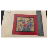 Original Floral Garden with Butterfly Artwork