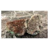 Natural Chrysocolla and Quartz Mineral Specimen from Mexico approx 4x2x1.5 inches