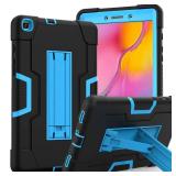 Cantis Case for Samsung Galaxy Tab A T290/T295 (2019 Version), Slim Heavy Duty Shockproof Rugged Protective Case with Kickstand for 8.0 inch Galaxy Tab A Cover for Kids (Black+Blue) DP60