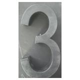 Modern 3D House Number Three DP60