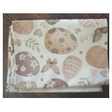 Happy Easter Table Runner 2-Ply (13x72) - Neutral Egg Runner Design - Easter Party Decoration Supplies - Spring Table Decor for Indoor & Outdoor Home Party DP60