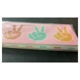 AnyDesign 80Ft Groovy Retro Bulletin Board Borders Boho Rainbow Flower Face Trim Borders for School Classroom Office Decor DP60