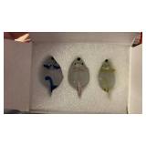 H&D HYALINE & DORA 3 Pack Glass Crystal Mouse Figurines Collectibles,Hand Blown Art Glass Animals Miniature Garden Decor Statue RC50