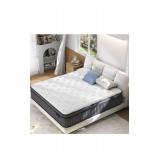 Retails $360! King Size Mattress, Upgrade Strengthen 14 Inch Firm Hybrid King Mattress in a Box, Mattress King Size With Memory Foam and Independent Pocket Springs, Strong Edge Support, Release Pressu