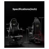 Retails $700! AutoFull M6 Gaming Chair, Ergonomic Office Chair with Ventilated Heating, AUTO Dynamic Tracking Lumbar Support, 6D Adjustable Armrests and Footrest (Black)