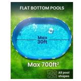Retails for $299! KOKIDO 2025 Cordless Robotic Pool Bottom Cleaner, Strong Suction, Auto Parking, Large Filter Size, 2X Oversize Debris Inlet, Easy Cleaning, 75mins runtime, flat pools up to 700 sq.ft