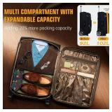 Retails for $180! Laduga Softside Expandable Luggage with Large Steel Wheels Checked-Luggage Suicase (Black, 29-Inch)