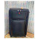 Retails for $180! Laduga Softside Expandable Luggage with Large Steel Wheels Checked-Luggage Suicase (Black, 29-Inch)