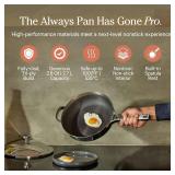 Retails for $179! Our Place Titanium Always Pan Pro - 10.6 (2.8 Qt) No-Coating Nonstick Skillet | Tri-Ply Titanium & Stainless Steel | Safe for Oven, Induction & All Cooktops up to 1000 F | Includes S
