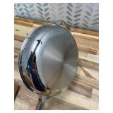 Retails for $179! Our Place Titanium Always Pan Pro - 10.6 (2.8 Qt) No-Coating Nonstick Skillet | Tri-Ply Titanium & Stainless Steel | Safe for Oven, Induction & All Cooktops up to 1000 F | Includes S