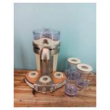 Retails $285! Margaritaville Tahiti Frozen Concoction Maker: Stainless Steel Blades, 72 oz Capacity, 700 Watts, Off-White