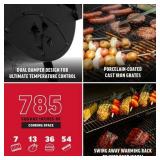 Retails for $138! Char-Griller Barrel Pro Charcoal Barrel Grill