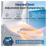 Retails for $300! FVZ Smart Electric Bidet Toilet Seat with Warm Water & Dryer (Oval)