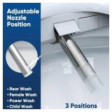Retails for $300! FVZ Smart Electric Bidet Toilet Seat with Warm Water & Dryer (Oval)