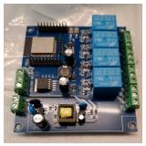 AC/DC Power Supply ESP32 Development Board Programmable Development Board Wireless WiFi 4 Way Channel 5V Relay Module ESP32-WROOM-32E for Arduino AC 90-250V / DC 7-30V