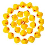 DZTIAN 51-Pieces Float & Squeak Mini Rubber Duck Baby Bath Ducky Sound Shower Toys for Kids Celebrate The Joy of The Children