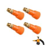 YAFIYGI 4 Pack Pump Sprayer Nozzle Tips Replacement Caps for Garden Sprayer Brass Core Gear Mister Spray Bottle Nozzles Fits 1.5L 2L 3L 0.5 Gallon Tank Replacement Cap for Water Spraying