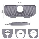 Faucet Mat for Kitchen Sinkï¼6Â° Slope Sink Splash Guardï¼Splash Guard for Kitchen Sinkï¼Kitchen Sink Splash Guard for Dish Soap Sponge Holderï¼Silicone Faucet Guard & Draining Mat-P