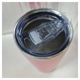 ATIKZHE 20oz Tumbler with Straw and Brush, Stainless Steel Vacuum Insulated tumbler, Double Wall Insulated Coffee Tumbler for Outdoor, Home, Travel, Office (Light Pink,1pcs) - Retail: $9