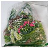 20 Pcs Artificial Plants Outdoor Fake UV Resistant Artificial Flowers Greenery Stems Boston Fern Faux Shrubs Plastic Plants for Garden Porch Planter Window Box Home Decor - Retail: $34