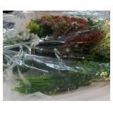 20 Pcs Artificial Plants Outdoor Fake UV Resistant Artificial Flowers Greenery Stems Boston Fern Faux Shrubs Plastic Plants for Garden Porch Planter Window Box Home Decor - Retail: $34