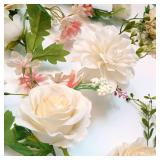 Peony Flower Garland, Rose Flower Swag, 6