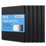 BXI Sound Absorber - 16 X 12 X 3/8 Inches High Density Acoustic Absorption Panel, Sound Absorbing Panels Reduce Echo Reverb, Tackable Acoustic Panels for Wall and Ceiling Acoustic Treatment.  USED See