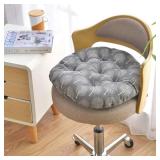 Bohemian Soft Round Chair Pad Garden Patio Home Kitchen Office Seat Cushion Tree Navy Diameter 16 - Retail: $13"