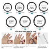 Smart Ring for Women Men - Fitness Tracker with Heart Rate/Blood Oxygen/Stress Monitor/Steps/Sleep Tracking, No App Subscription, 5ATM Waterproof Health Rings - Retail: $36