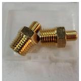 EVOULTES Brass Air Inflator Adapter, 1/4 NPT (M) to Standard Schrader Valve (M), Tire Inflator Connector for Auto Portable Air Compressor/Pump, Air Hose, Air Chuck (2 Packs) - Retail: $6"