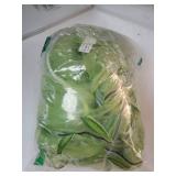2 Pieces Willow Window Curtain Voile Tulle Room Salix Leaf Sheer Gauze Panel Drapes Green Color for Living Room, Bedroom, Balcony - Retail: $13