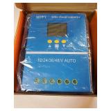 60A/80A/100A High-Efficiency MPPT Solar Charge Controller, Multi-Voltage Compatibility (12V/24V/36V/48V) and Intelligent Protection (60A) - Retail: $32