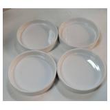 Plant Saucer Pot Tray Planter Saucers 4 Pack 4 in,5 6 7 8 9 10 11 12 13 Inch for Indoors Outdoor, Durable Sturdy Ceramic Flower Drainage drip Water Tray for Glazed Pots Base (4 Inch-White) - Retail: $