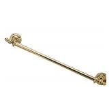 Victorian Towel Bar Rack, Polished Brass